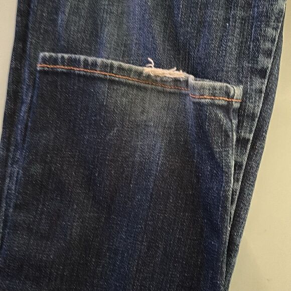 J Brand jeans 31 dark blue wash the deal 9 inch zipper on both legs - Picture 6 of 13